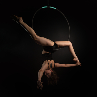 Aerial Lyra Hoop Acrobatics Flexibility and Balance photo gallery by Abby Vega