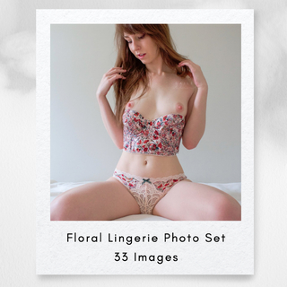 Floral Lingerie Photo Set photo gallery by Bailee Blunt