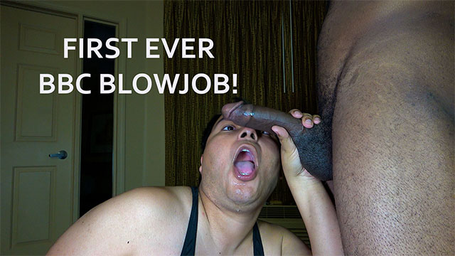FIRST EVER BBC BLOWJOB!