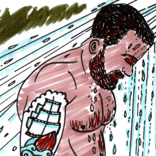 Man in the shower photo gallery by DrawingForPleasure