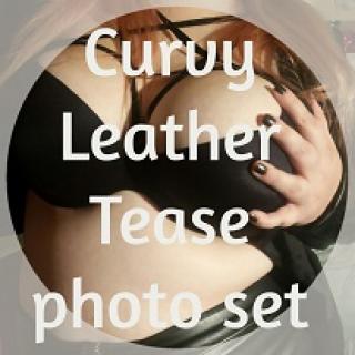 Curvy Leather Tease photo gallery by Mercedes Benson