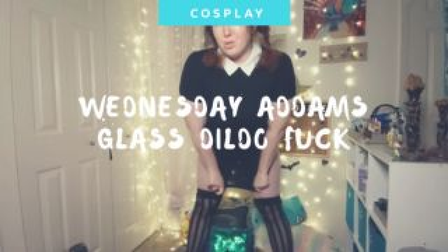 Wednesday Addams Glass Dildo Fuck