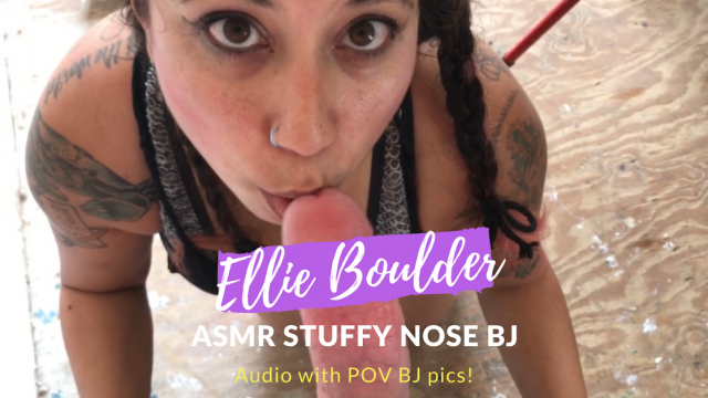 ASMR Stuffy Nose BJ (audio with pics)
