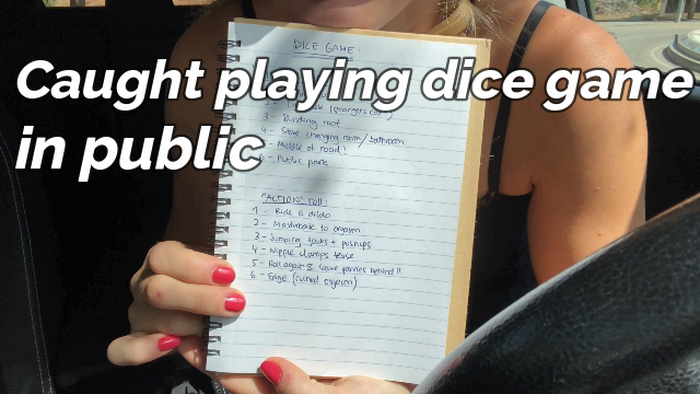 Caught playing dice game in public