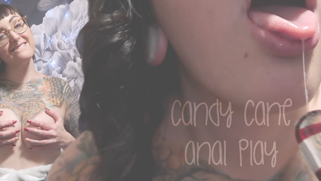 Candy Cane Anal Play