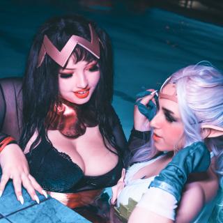 Nowi x Tharja in the pool~ with @striscribe photo gallery by Kit Kendal