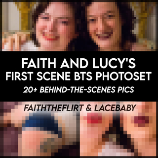 Faith and Lucys First Scene BTS Photoset photo gallery by Lucy LaRue