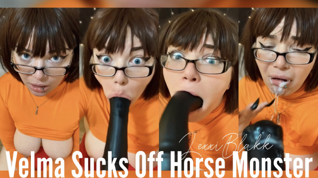 Velma Sucks Off Horse Monster
