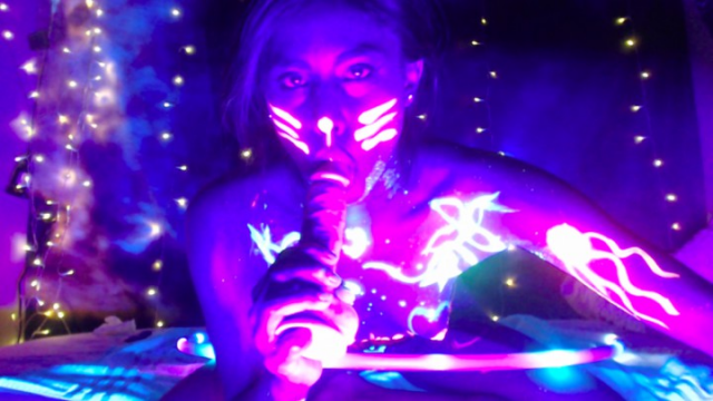 Neon Body Paint Porn - Glow - Black Light, Suck & Fuck Video | APClips.com
