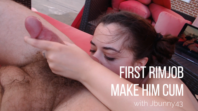 First Rimjob - First Rimjob Make Him Cum Video | APClips.com