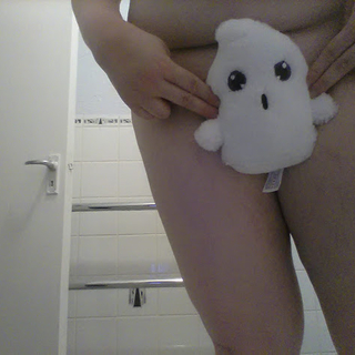 Hiding behind stuffies - implied nudity photo gallery by Naughtylilslut
