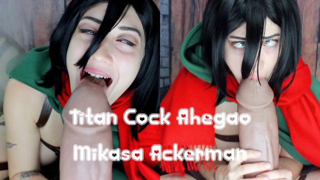 Mikasa Ackerman Titan Cock Ahegao XL