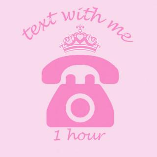 Text with me for one hour photo gallery by PrincessJosie