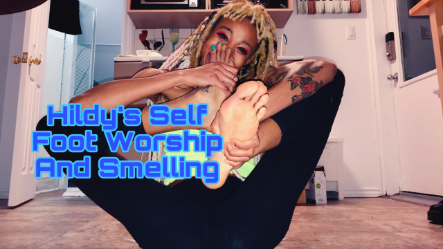 Ebony Self Foot Worship