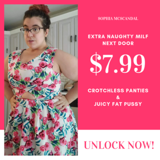 Crotchless Panties & Fat Pussy under Spring Dress photo gallery by Sophia McScandal