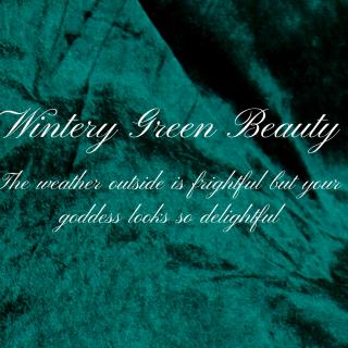Wintery Green Beauty photo gallery by Goddess Madeline